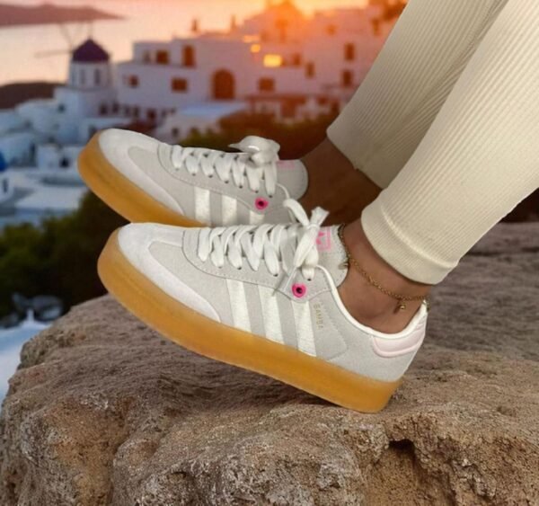 9 Samba Plataforma Gris-Blanca FE