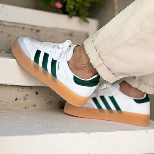 Samba Plataforma Blanca-Verde esmeralda FE