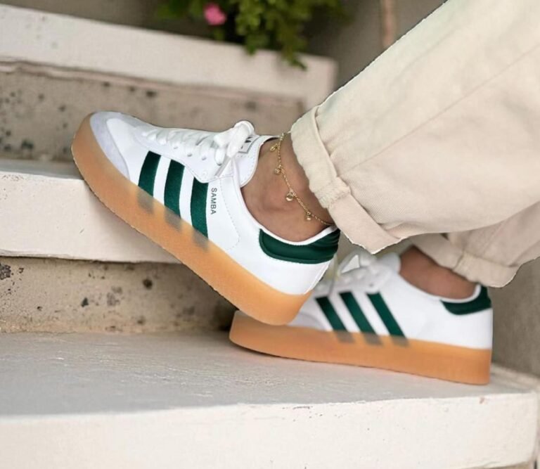 Samba Plataforma Blanca-Verde esmeralda FE