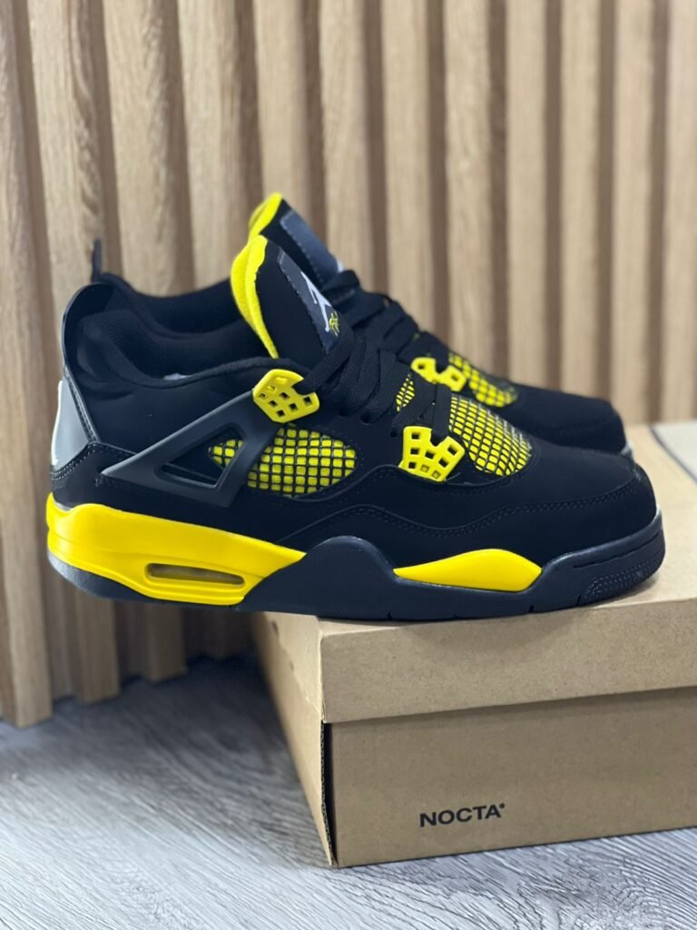 Retro 4 Negra-Amarillo MA