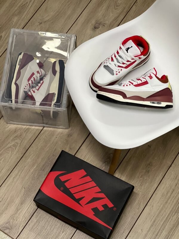 jordan retro 3 blanca roja Retro 3 bota Blanco-Rojo MA